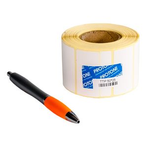 Полиэстеровая этикетка PET White TOP S8015 50 х 25 мм (1 ряд, 1000 шт, втулка 40)