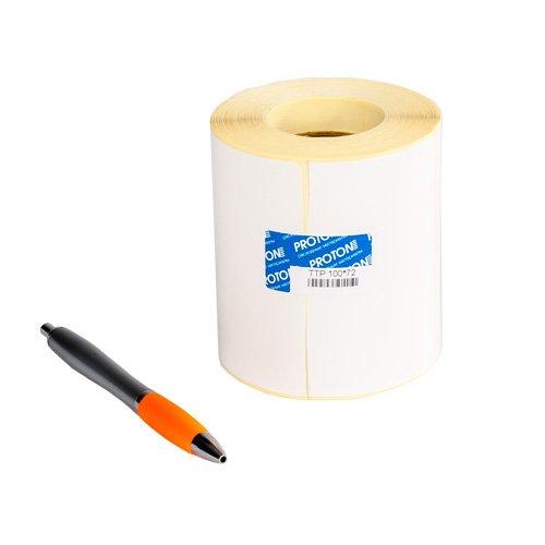 Полуглянцевая этикетка Proton 75 x 120 мм (1 ряд, 250 шт, втулка 40) для OZON/ОЗОН