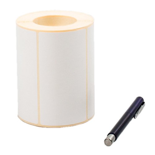 Полуглянцевая этикетка с перемещаемым клеем 100 х 53 мм (1 ряд, 1000 шт, втулка 40)