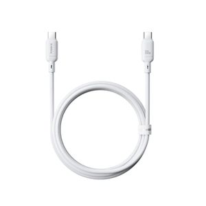 Интерфейсный кабель Baseus Silky Type-C to Type-C 100W 1m White(P10377704213-00)